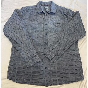 Mountain Hardwear Shirt‎ Mens L Blue Long Sleeve Outdoor Button Up